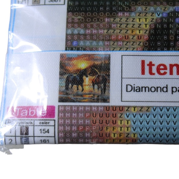 Diamond Painting Horses Sunset River Diamond Painting Kit - Picture 3 of 3